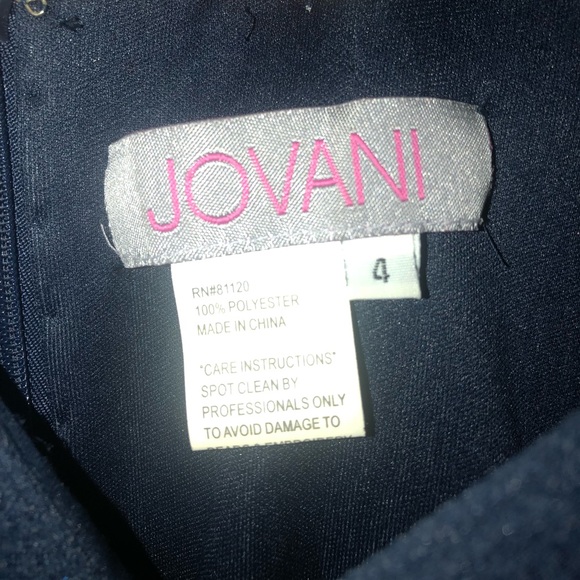 Jovani Prom Dress size 4 navy - Picture 7 of 8